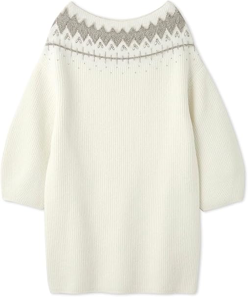 Amazon.co.jp: [セルフォード] フェアアイルニットミニワンピース